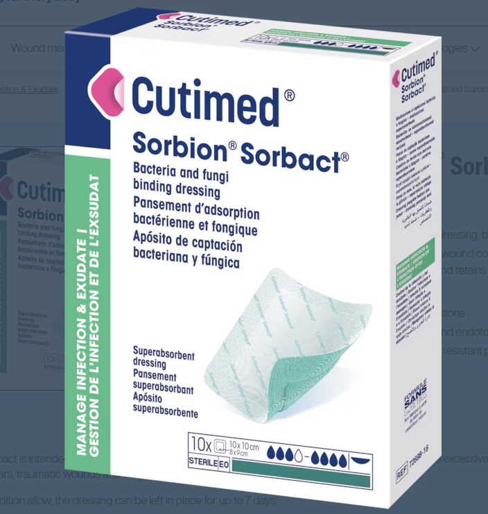 CUTIMED Sorbion Sorbact (10 Pouches/box)