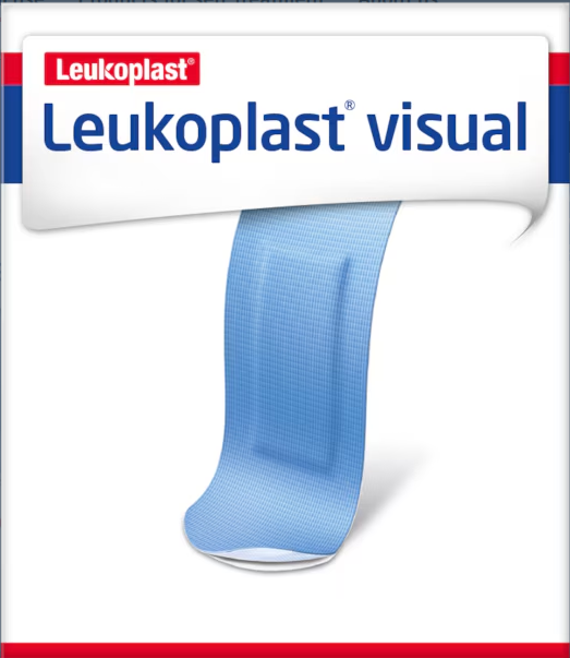 LEUKOPLAST Visual Sterile Blue (100 Dressings/box)