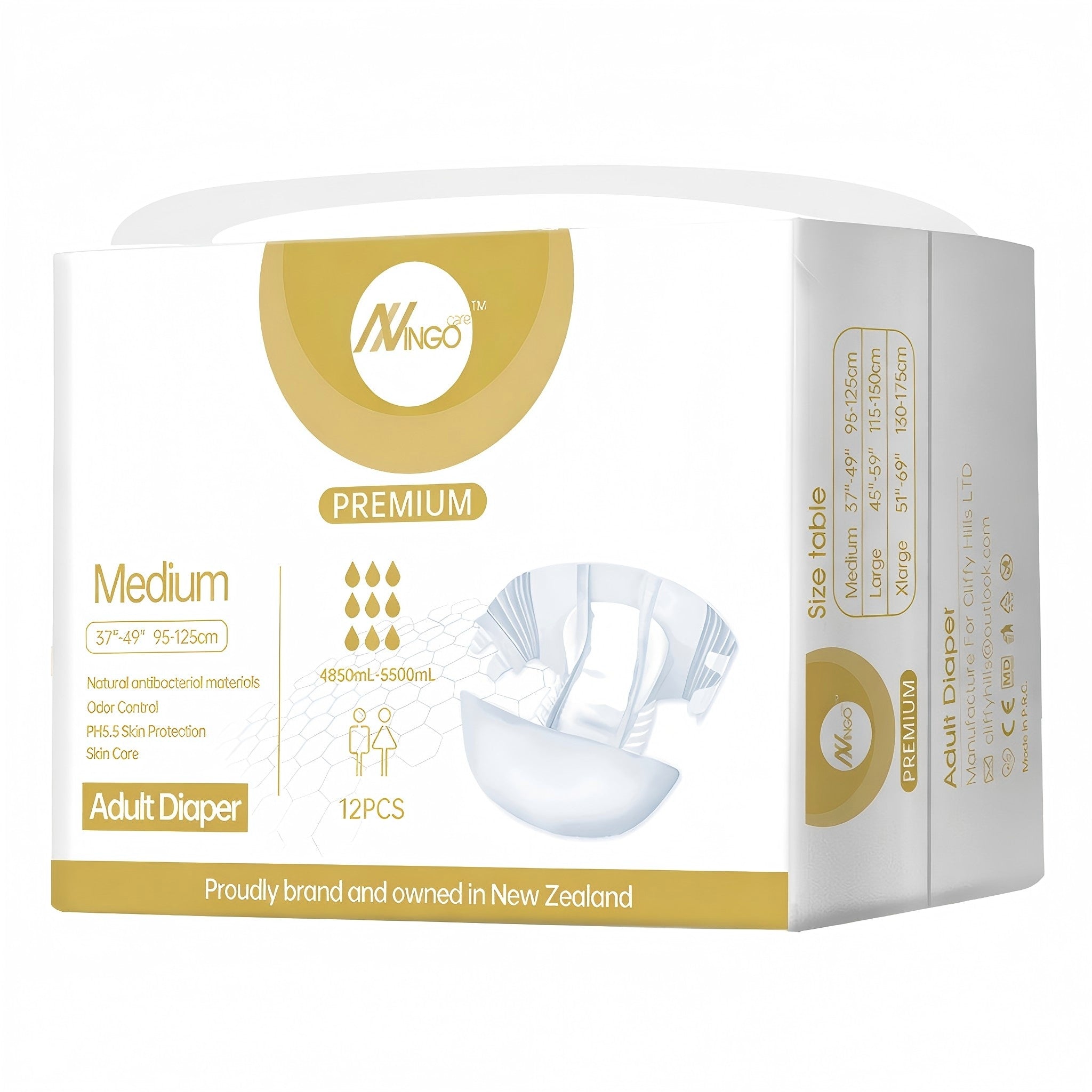 IngoCare All-In-One/Wrap Around Premium ( 5500ml, 12 pcs/bag)