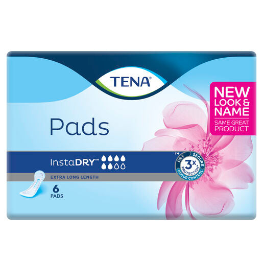 TENA InstaDRY™ Extra Long Length Pads (6 pads/pack)