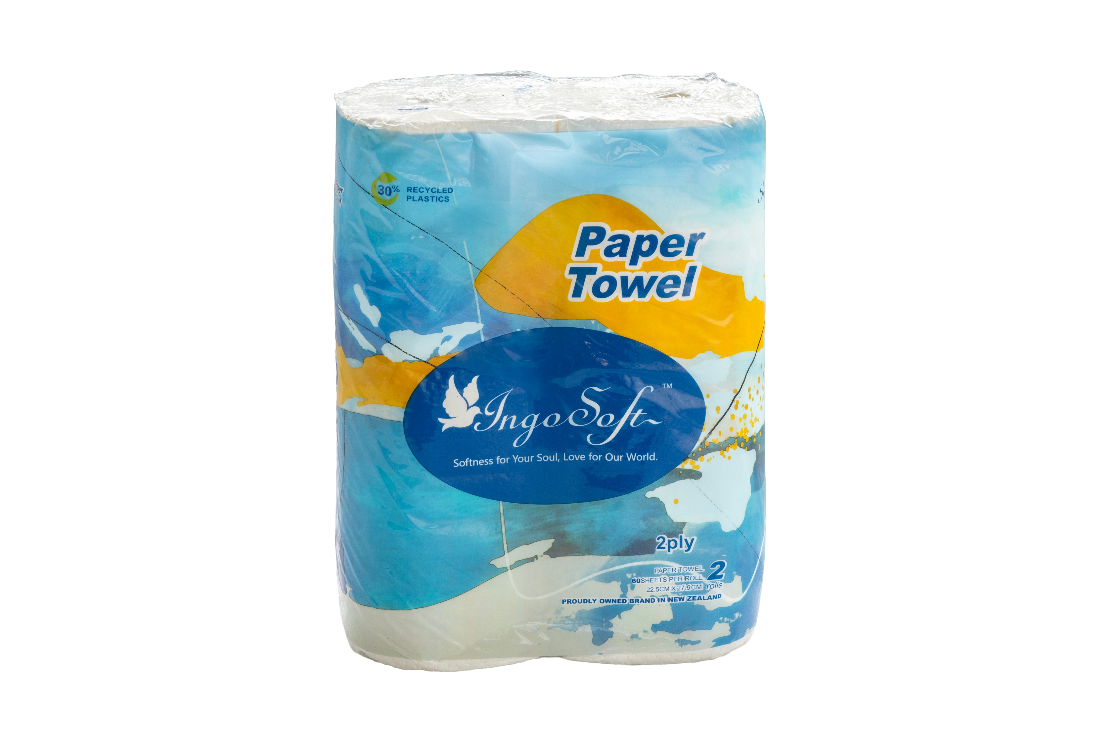 IngoSoft Paper Towel – 2 Ply (2 Rolls × 8 Packs)