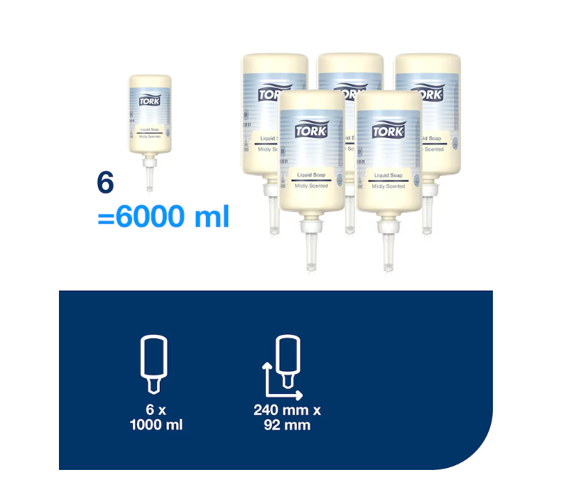 Tork Premium Mild Hand Soap S1 (Each 1000ml)