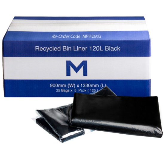 Matthews Recycled Bin Liners 120L(200 bags)