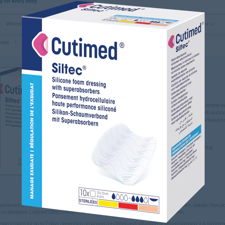 CUTIMED Siltec Sterile (10 Pouches/box)