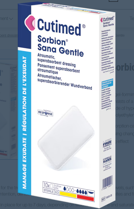 CUTIMED Sorbion Sana Gentle (10 Pouches/box)