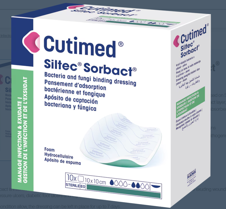 CUTIMED Siltec Sorbact (10 Pouches/box)
