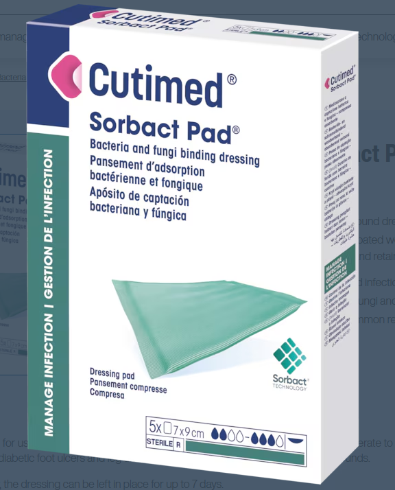 CUTIMED Sorbact Pad (40 Pouches/box)