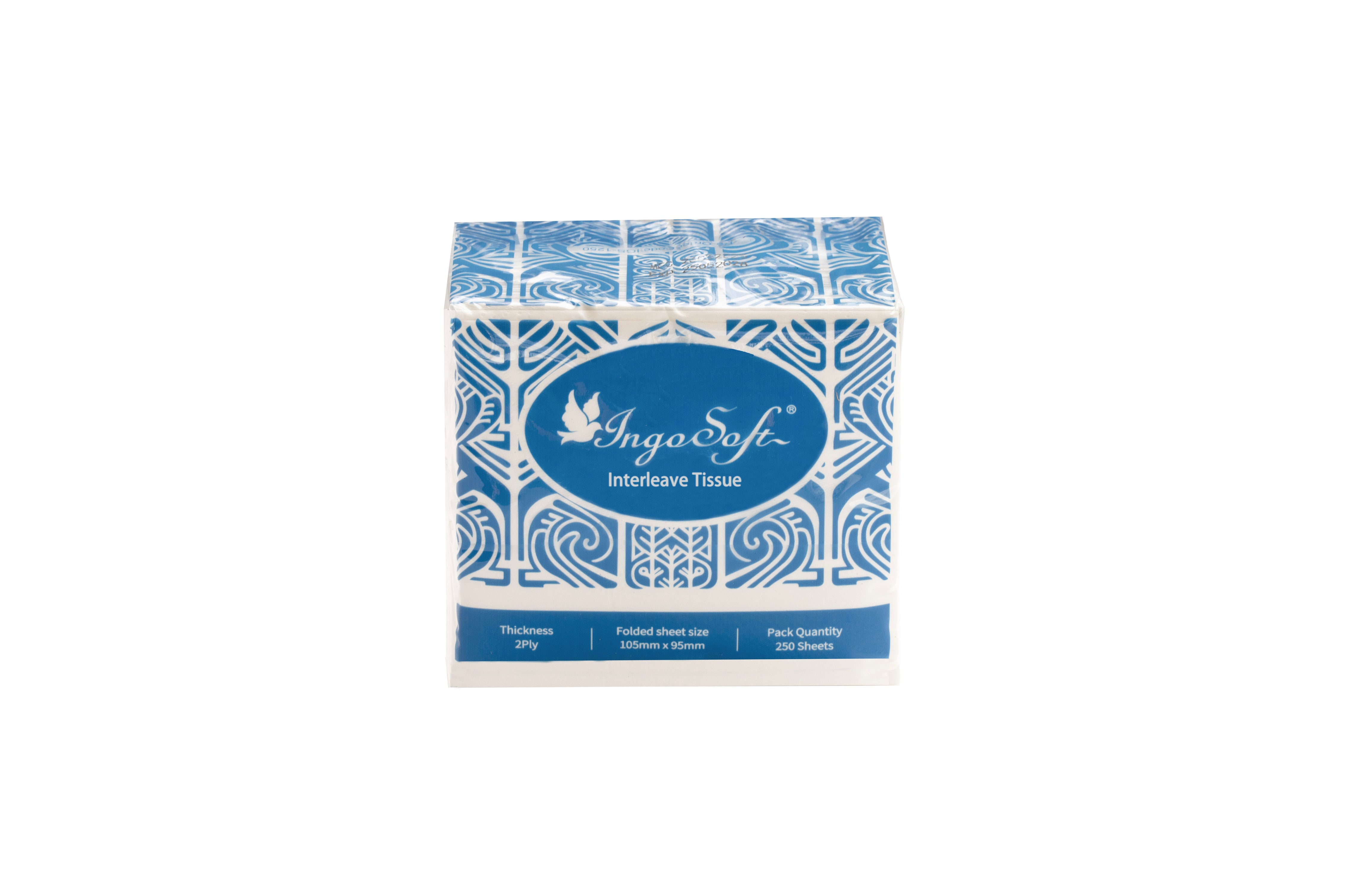 IngoSoft Interleave Toilet Tissue – 2 Ply (250 sheets, 36 packs/carton