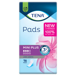 TENA Mini Plus Long Length Pads (16pads/pack)