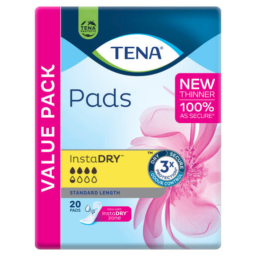 TENA InstaDRY™ Standard Length Pads