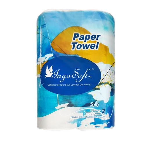 Ingo Soft Paper Towel 2 Rolls 2ply * 8 Pack
