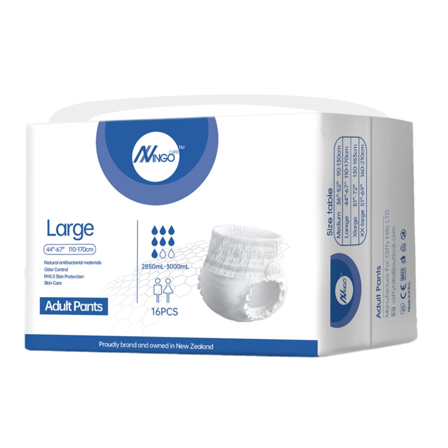 IngoCare Adults pants/Pullups (16 pcs/bag)