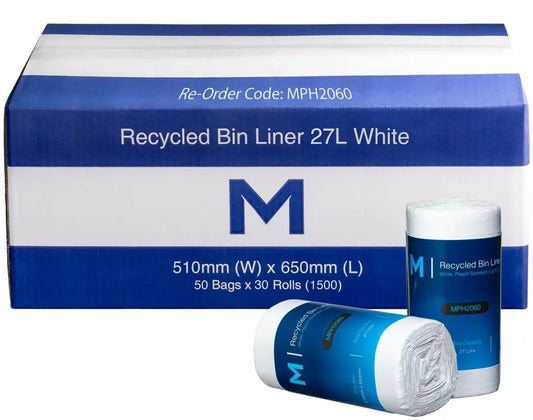 Recycled Bin Liners 27L(1500 bags)