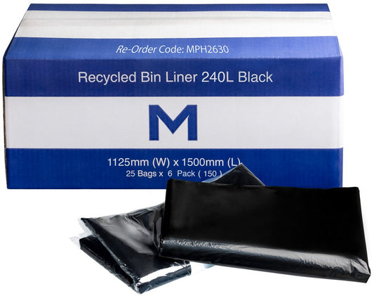 Recycled Bin Liners 240L(150 bags)