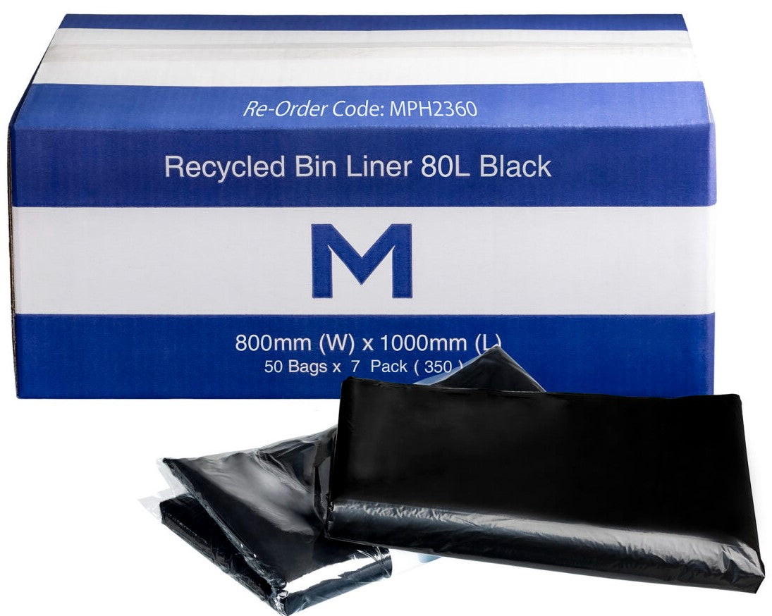Matthews Recycled Bin Liners 80L(350bags)