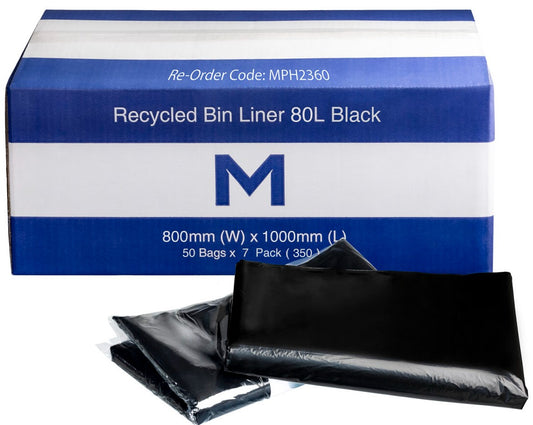 Recycled Bin Liners 80L(350bags)